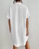 2026 Spring/Summer Casual Women's Loose Pocket Lapel Shirt