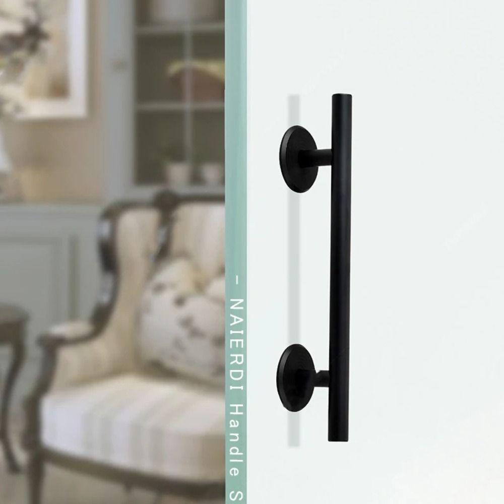 Aluminium Zinc Zinc Alloy Self-Adhesive Door Handle No-Drilling Barn Door Handle Furniture
