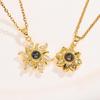 Sunflower Gold-Plated Projection Necklace for Women