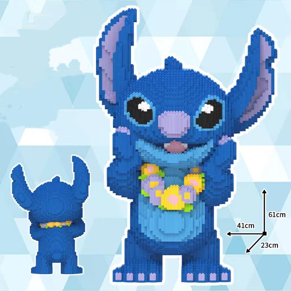 Extra Large Stitch Building Blocks Compatible with LEGO: Interlocking Puzzle Toys for Boys and Girls, Educational Gifts