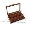 Watch and Jewelry Storage Box Soft Velvet Lining Wooden MultiCompartment Design Glass