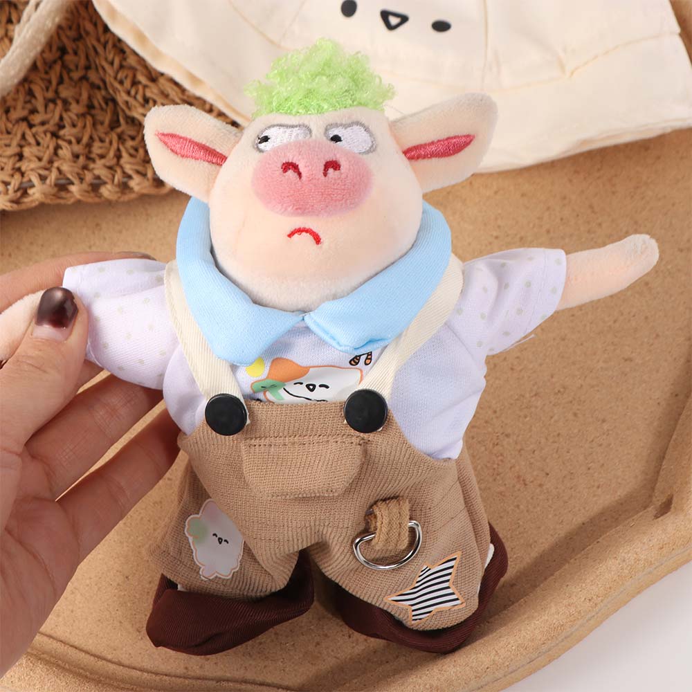 1 set Outfit Cotton Doll's Clothes Bear Hat Plush Doll Clothes  20cm Cotton Doll