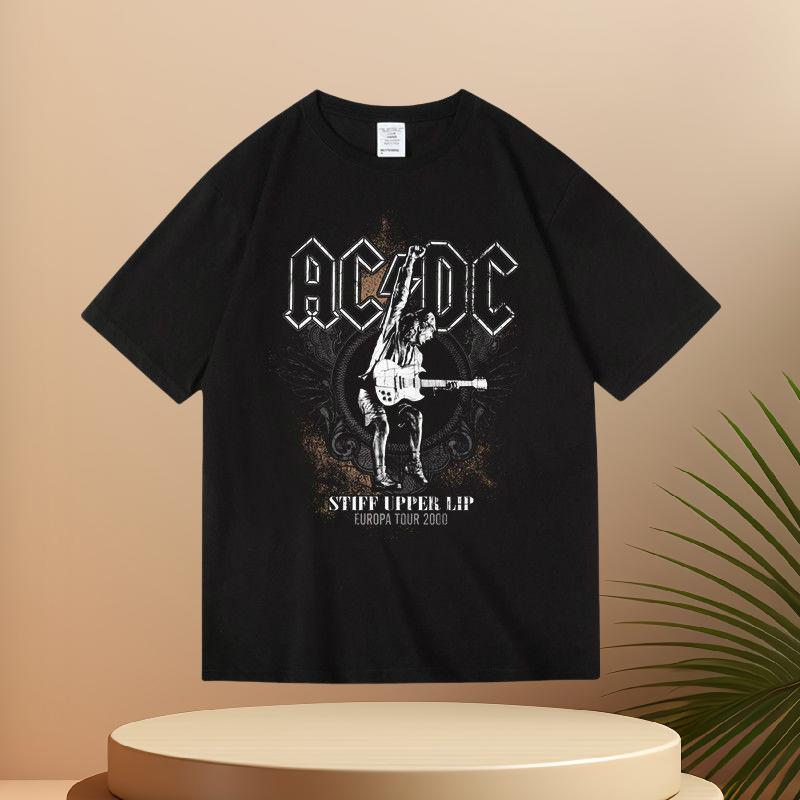Summer New Cotton Short Sleeve Printed T-shirt for Men and Women Rock Pink Floyd Band Pink Floyd Printed T-shirt