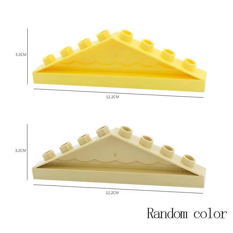 Big Particles Building Blocks Castle Scene Accessories Houses Roof Wall Compatible Large Bricks Educational Toys For Kids Gifts