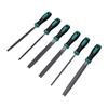 6 Pcs File Set with Ergonomic Rubber Handle Portable File Kit for Woodworking Jewelry Repair