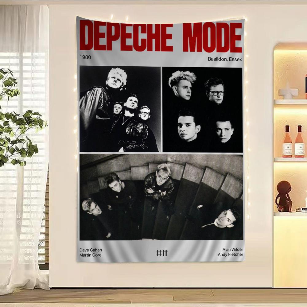 Cantante Star Depeche Mode Arazzo Colorato da Appendere alla Parete Arazzi da Parete Bohemien Lenzuola con Mandala da Appendere alla Parete