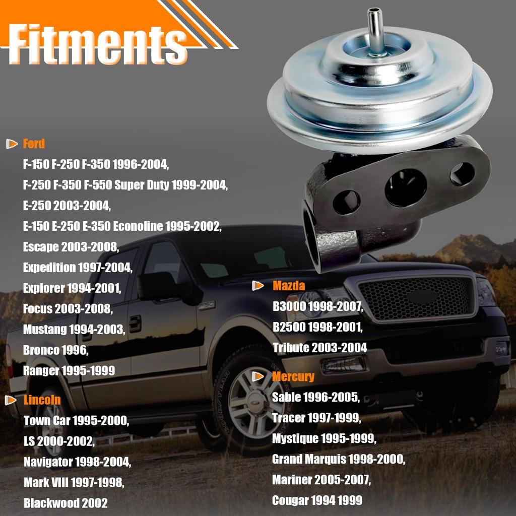 EGR Valve EGV575 Replacement for Ford F-150 F-250 F-350 F-550 E-150 E-250 E-350 Expedition Explorer Focus Mustang Ranger, Exhaust Gas Recirculation