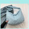 Stylish Large Capacity Womens Tote Bag Fashionable Quilted Oxford Fabric Shoulder Bag