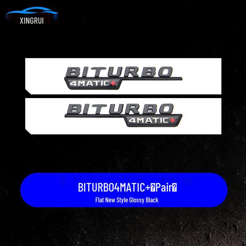 Mercedes E63S/C63S V8 Biturbo 4MATIC+ AMG Black Warrior Tail Badge Emblem Sticker