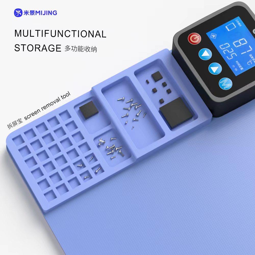 MIJING CPB320 Adjustable Temperature Heating Pad Silicone Rubber Electric Heating Pad Mobile Phone Repair Tool