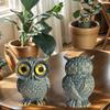 1 Piece of Retro-Style Cute Big-Eyed Owl Figurine, Creative Desktop Decoration Resin Craft, Adds Artistic Flair, Full of Details