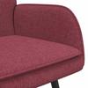 2 Seater Sofa in Wine Red 115 x 61 x 87 cm Fabric