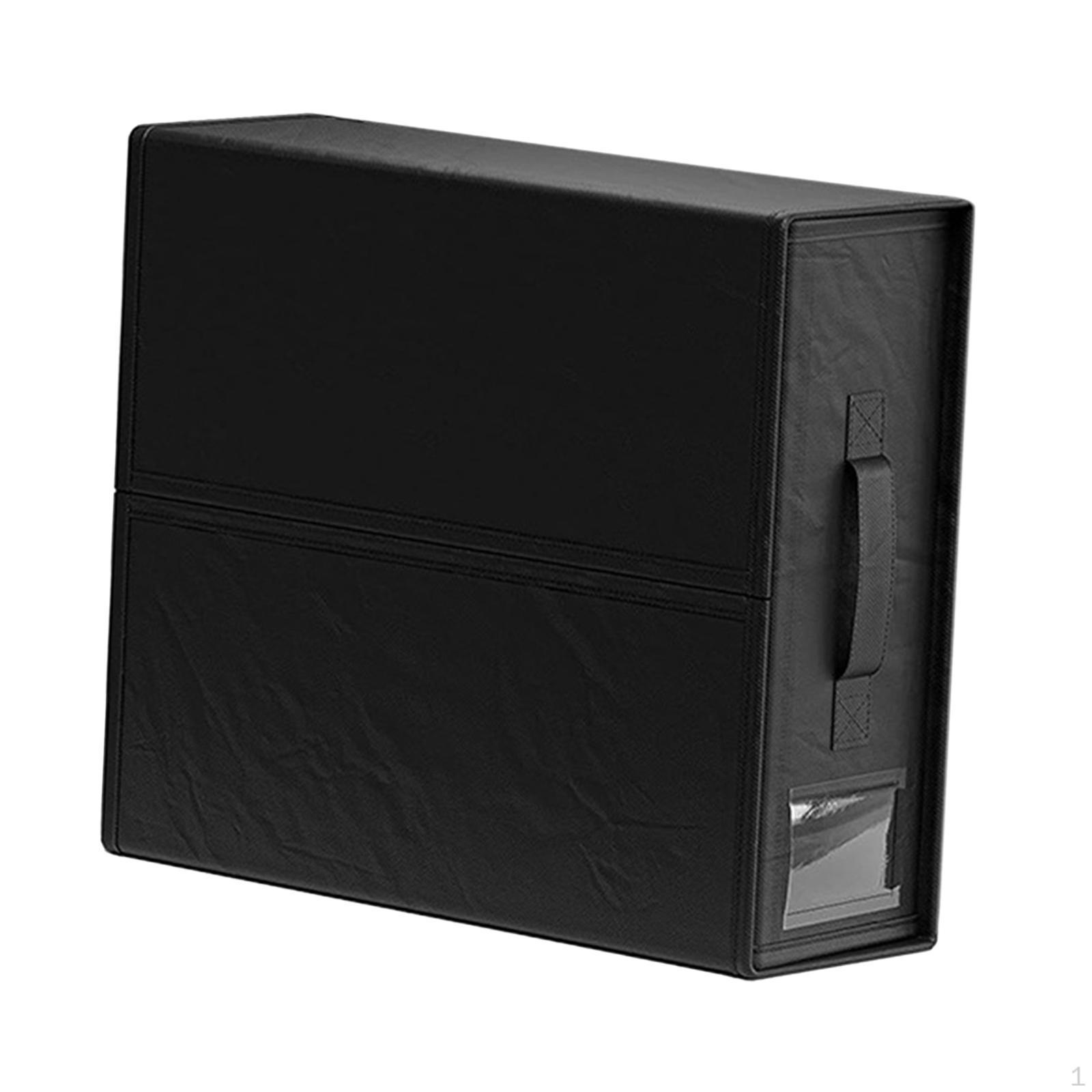 

Складной ящик для хранения простыней с прозрачным квадратным окном 15 X 4.7 12 чёрный