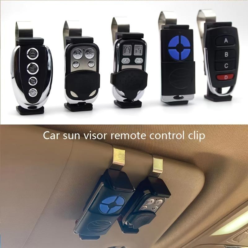 1pc Adjustable Car Sun Visor Clip Holder Universal Remote Control and Key Clip Fits 47-70mm Visor Width, for Garage Organization Clip Holder
