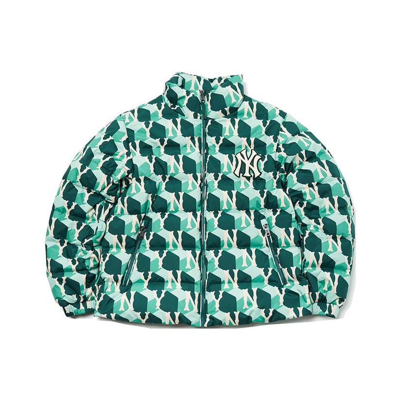 MLB Old Flower Down Jacket Unisex Green 3ADJM0626-50GND M