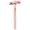 Zinc Alloy     Men Portable Brass Handle Double   Shaving   with Base for Face Grooming
