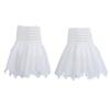 Perfect Match Women Lace Floral Mesh Horn Cuffs Ruffled Detachable Fake Sleeves Shirt Sweater Fake Sleeves Wrist Warmer Accessories