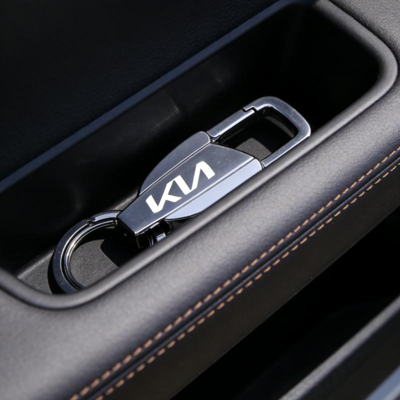 RYQW7 Accessories Motorcycle Keyring Metal Keychain For Kia Rio Soul Cerato Soent Sportage Picanto K5