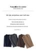 Le Kasha Women's 2026 V-neck Cashmere Cardigan - Korean Style, Autumn/Winter, Loose Fit, Buttoned Coat