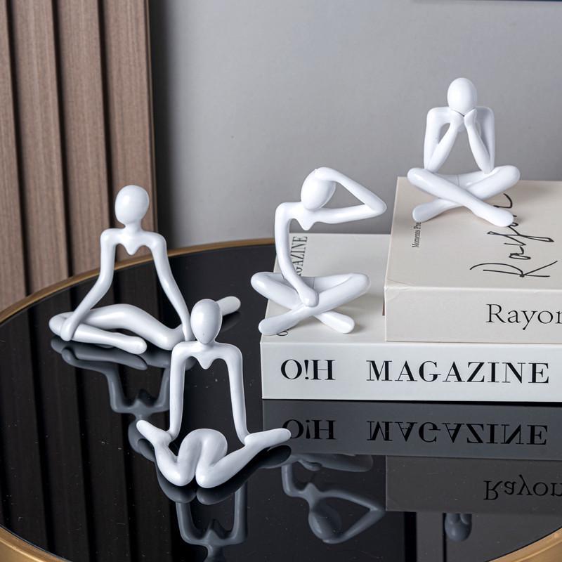 Creative Abstract Figurine Plastic Room Ornament for Entrance Hall Art Decoration