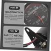 FUNOMOCYA Motorcycle High Accuracy Speedometer Black Metal High Odometer Motorcycle