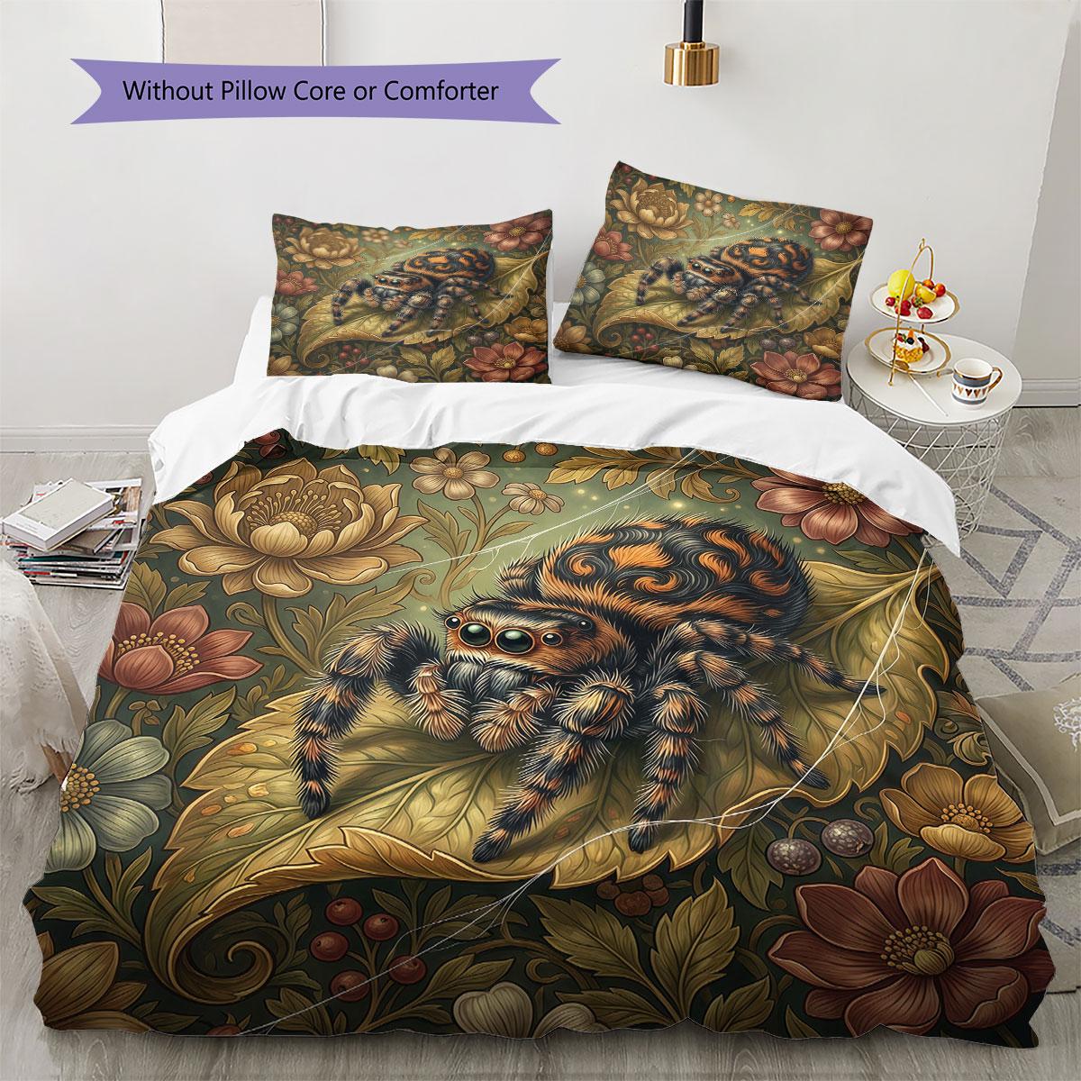 

Sleeping reptile Pattern Bedding Quilt Set Quilt Cover Pillowcase Home Decoration Birthday Gift (1 * duvet cover + 2 * pillowcase, without core) 135x200cm