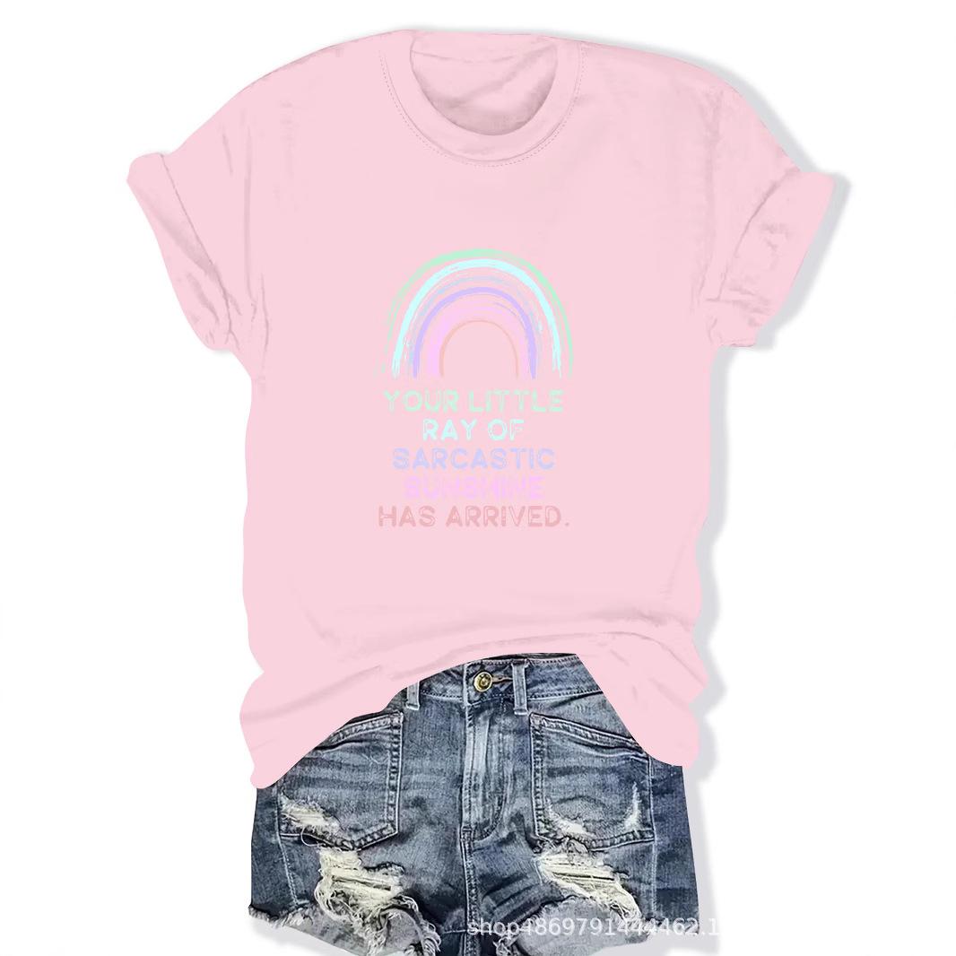 

Women s Fashion Round Neck T-Shirt M світло-сірий колір