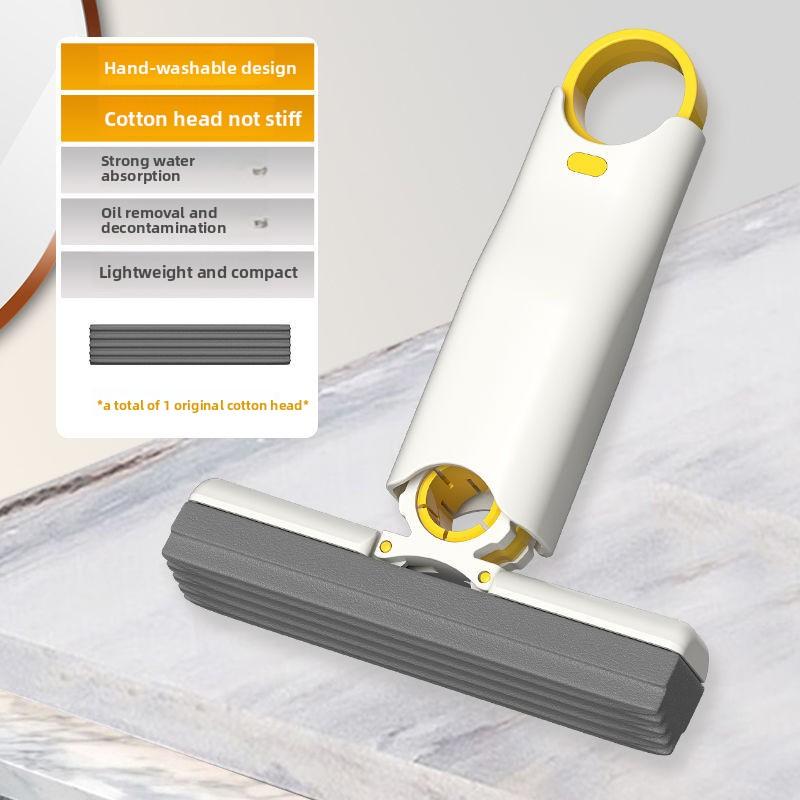 Desktop Mini Folding Handheld Sponge Mop for Kitchen and Sink Cleaning