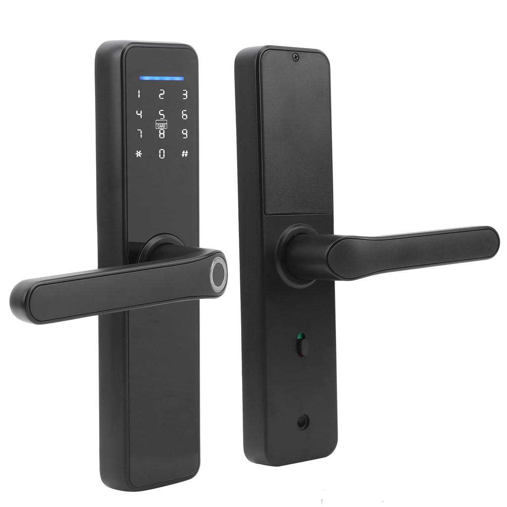 Smart Wifi Electronic Door Lock Fingerprint Password IC Card Mechanical Keys Unlock for Tuya
