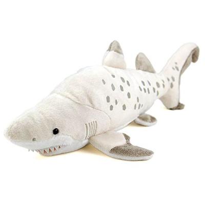 Colorata Weißer Tigerhai Plüschtier (Mittlere GrößeWeiche Haptik) Realistische Hai Meer Kreatur Tier Spielzeug Puppe Geschenk Geschenk Geburtstag (Zweimal inspiziert) 