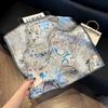 New Luxury Cashew-printed Silk Scarf Women Elegant and Versatile Satin Headwear Bag Clothing and Accessories 70cm Square Scarf