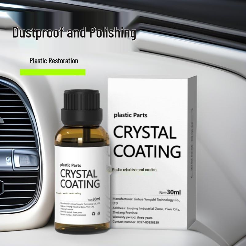 Multifunctional Plastic Restorer for Black Car Bumper & Interior