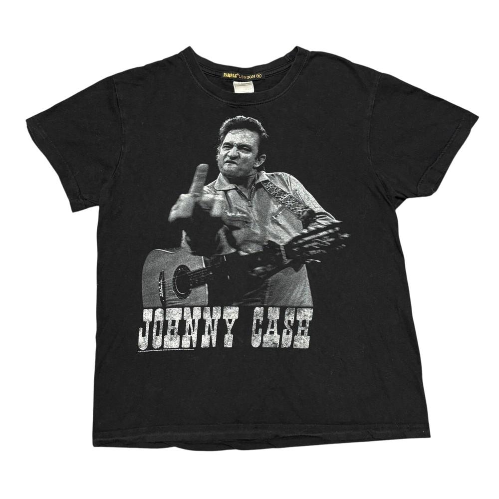 

Johnny Cash Shirt Black Country Music Concert Rock Band Tee Bob Dylan Neil Young Unisex T-Shirt XXXXL