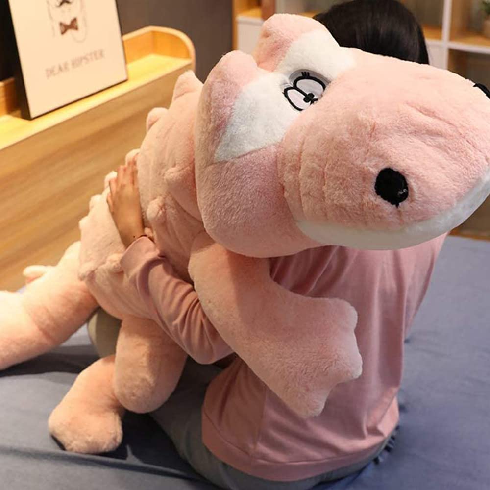 MIXUS Large Crocodile Plush Toy/Crocodile Body Pillow/Extra Large Plush Toy/Hugging Pillow/Giant (Pink, 160cm)