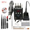 SMD BGA Rework Desoldering Solder Station 8586 110V / 220V 760W ESD Soldering Iron Hot Air Heat Gun For Welding Repair Tools Kit