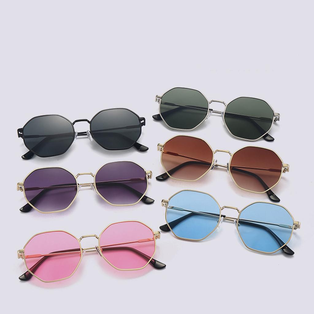 Occhiali da Sole Unisex Avanzati, Occhiali da Sole Retro con Montatura Larga, Specchio Piatto