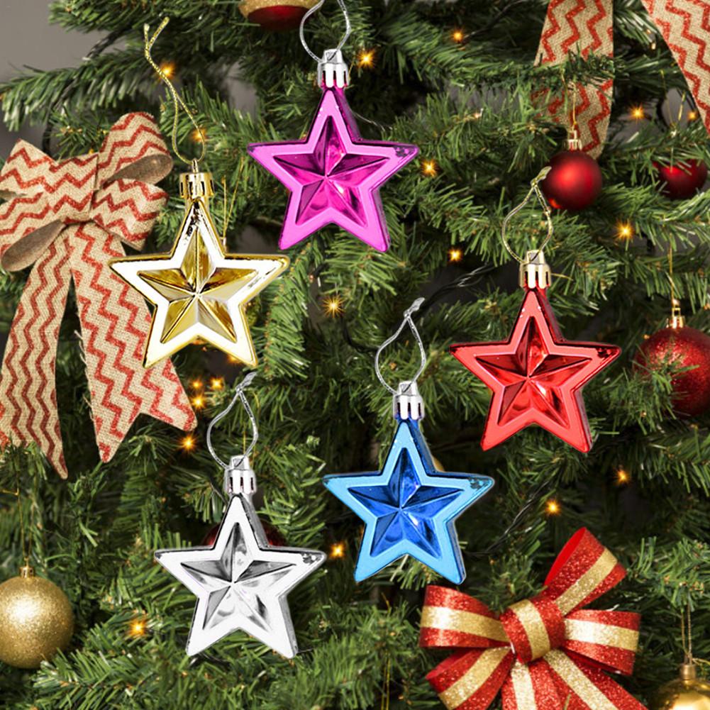 

Christmas Tree Hanging Ornaments Decorative Stars for Home Party Decor
