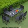 Sturdy Outdoor Folding Table and Chairs Set for Camping, Picnic, and BBQ