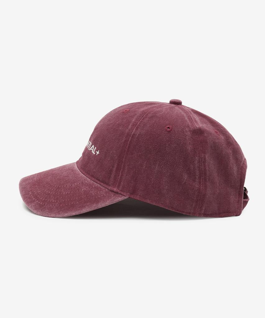 LADY VOLUME Confidential Stone Washed Ball Cap (Burgundy)