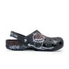 Crocs Classic clog Devil Smiley EVA Graffiti Comfortable Versatile Hole Shoes Unisex Black