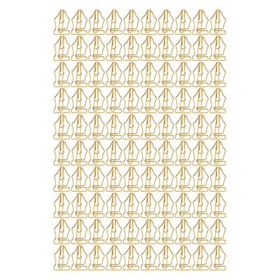 100 Pièces Trombonnes Fantaisie Grandes en Fil Recouvert de Plastique Multiusages en Forme de Stylo pour la Maison