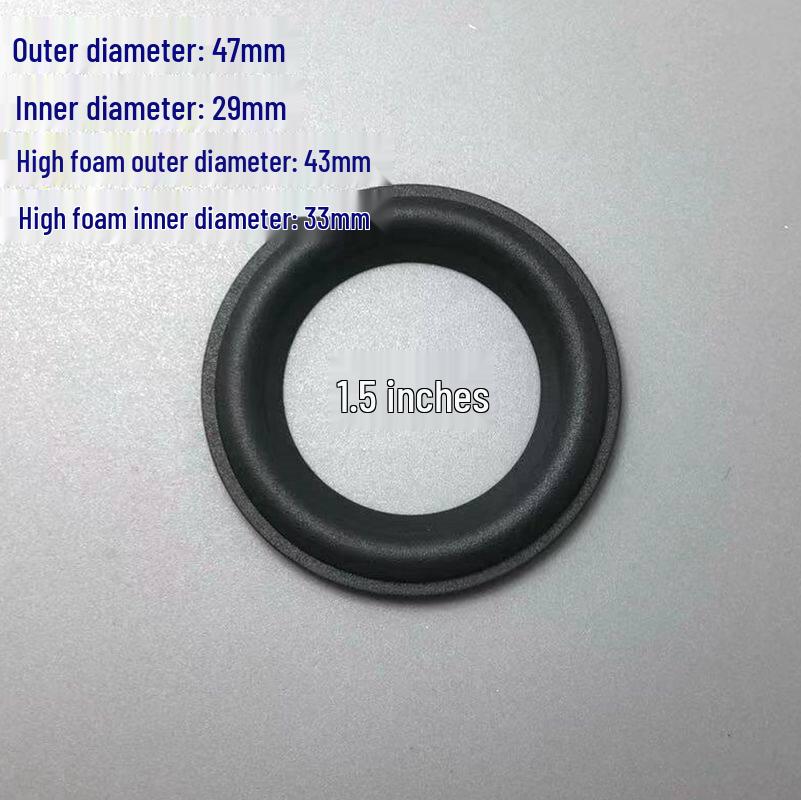 Rubber Edge Repair Ring for Speaker Horns - Available In Sizes 1.5 To 12 Inches
