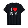 KOCHAM NY Klasyczne Logo T-shirt Prezent dla Mężczyzn i Kobiet Drukowany T-shirt Moda Letnia Vintage T-shirt z Okrągłym Dekoltem T-shirty Graficzne