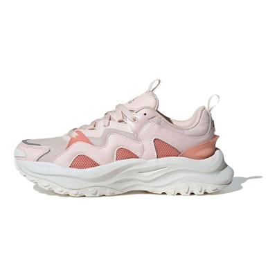 Maxxwavy Fabric Comfortable Simple Versatile Shock Absorbing Durable Low Top Dad Shoes Women Sneakers White Pink IF6891
