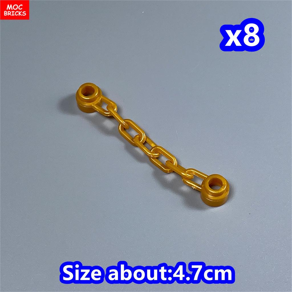 Non-Toxic 8Pcs Moc Bricks String Rope Spider Silk 14210 63141 Chain Links 30104 Educational Building Blocks Toys For Children Xmas Gifts