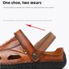 38-48 Herren Übergröße Leder Strand Sandalen