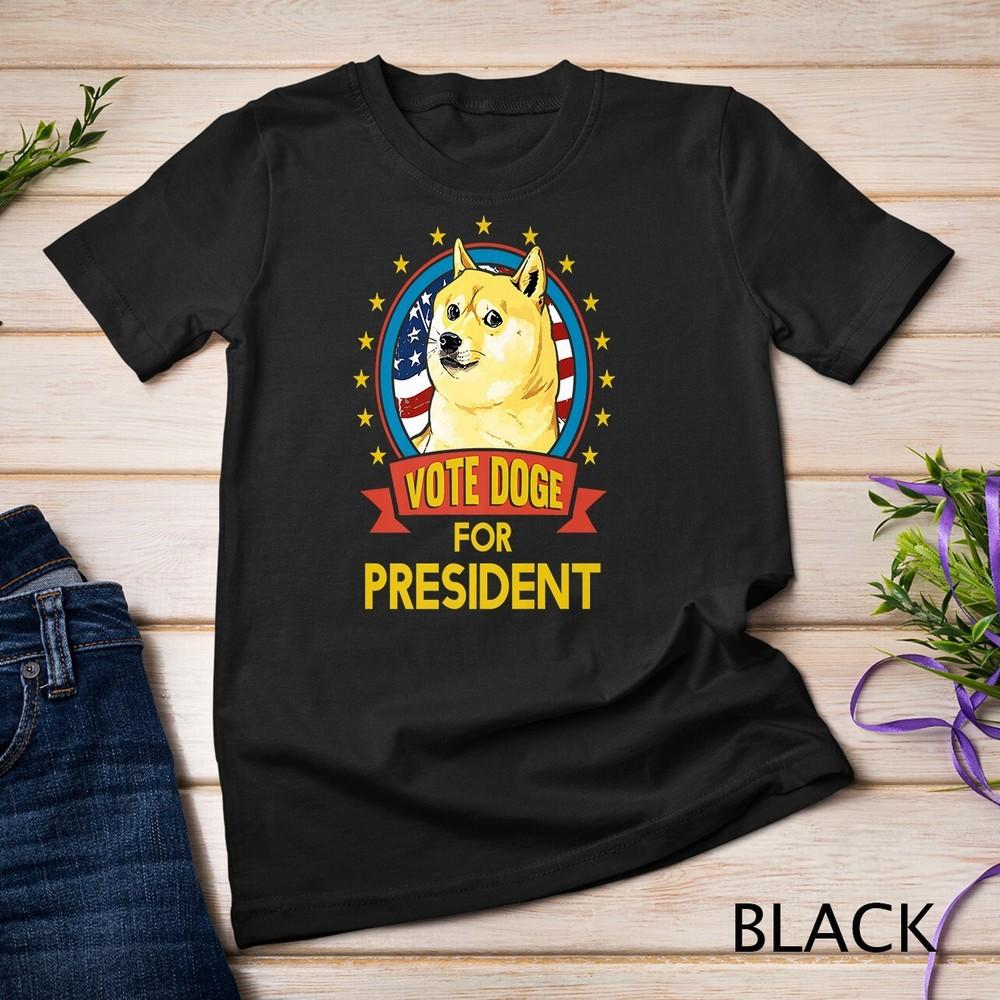 Vote Doge For President_ Shiba Inu Meme Unisex T-shirt