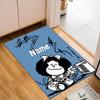 Custom Name Mafalda's Portrait Rug Game Carpet, Floor Mat for Bedroom Living Room Entryway Rug, Home Decor Idea Gift for Christmas Birthday