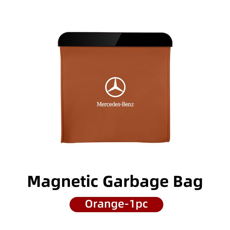 XDFMN1 Hot 2026 New For Benz For Mercedes Benz Ar Trash Can Portable Hanging Garbage Basket Rear Storage Bin AMG A C E S G Class W201 W