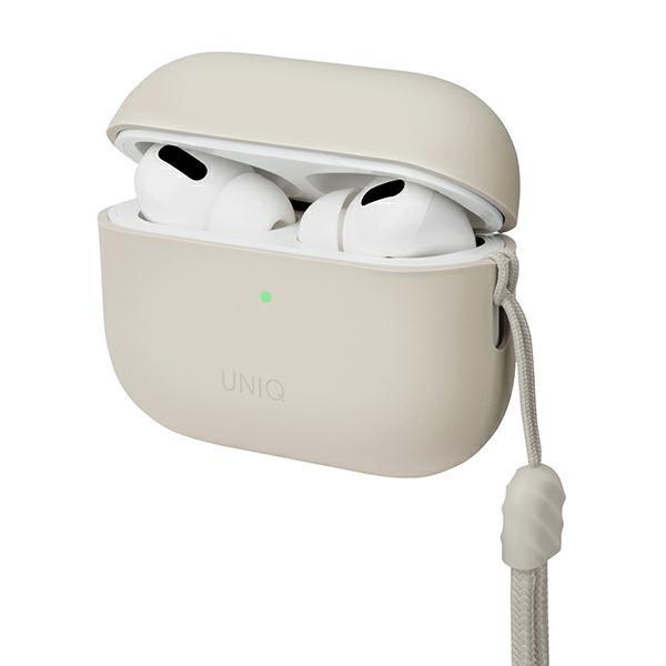 Etui do AirPods Pro 2 UNIQ Lino Silikonowe Beżowe